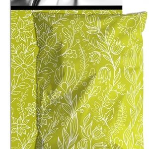 25 Ct 10x13 Lime Green Floral Polymailers